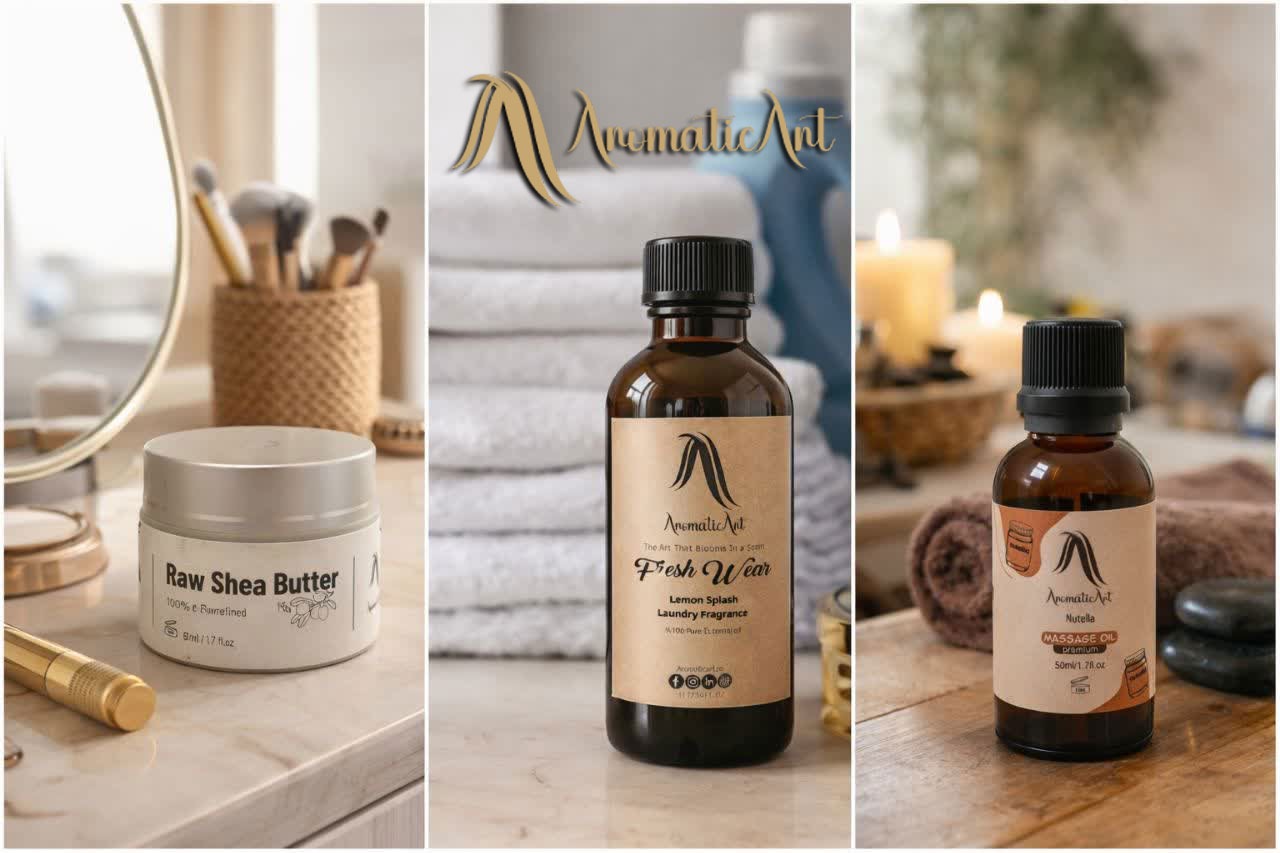 آروماتیک آرت - تولید روغن ماساژ - روغن ماساژ معطر - رایحه سازمانی - عطر شخصی - شمع ماساژ -